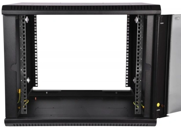 Шкаф коммутационный ЦМО ШРН-ЭКОНОМ (ШРН-Э-12.500-9005) настенный 12U 600x520мм пер.дв.стекл 75кг черный 470мм