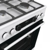 Плита Комбинированная Gorenje GKS6C71WF белый (металлическая крышка) реш.чугун