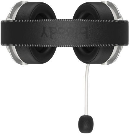 Наушники с микрофоном A4Tech Bloody MR590 Sports белый/черный 1.5м мониторные BT/Radio/3.5mm (MR590+