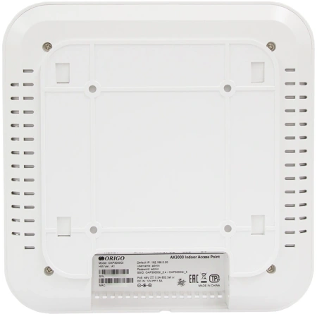 Точка доступа Origo OAP3000GI (OAP3000GI/A1A) AX3000 100/1000/2500BASE-T белый