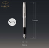Ручка перьев. Parker Sonnet Core F526 (CW1931509) Stainless Steel CT F сталь нержавеющая