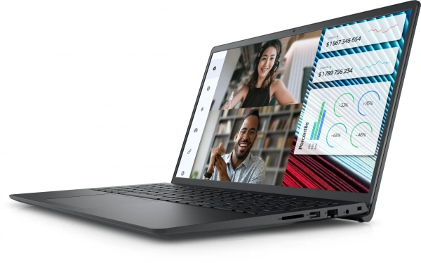 Ноутбук Dell Vostro 3520 Core i3 1215U 8Gb SSD512Gb Intel UHD Graphics 15.6" WVA FHD (1920x1080) Ubuntu black WiFi BT Cam (3520-3850)