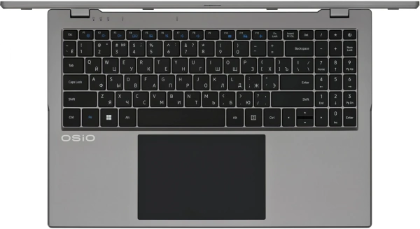 Ноутбук Osio BaseLine B150i-006s N-series N100 8Gb SSD512Gb Intel UHD Graphics 15.6" IPS FHD (1920x1080) Windows 11 Home silver WiFi BT Cam 5000mAh