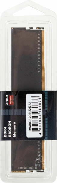 Память DDR4 8Gb 3200MHz AMD R948G3206U2S-U Radeon R9 Gamer Series RTL Gaming PC4-25600 CL16 DIMM 288-pin 1.35В Ret