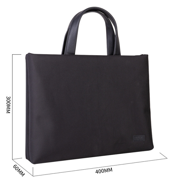 Папка-портфель Deli 63752 1 отдел. терилен черный