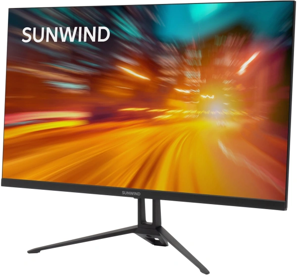 Монитор SunWind 23.8" SUN-M24BA107 черный IPS LED 3ms 16:9 HDMI матовая 300cd 178гр/178гр 1920x1080 165Hz G-Sync DP FHD 2.9кг