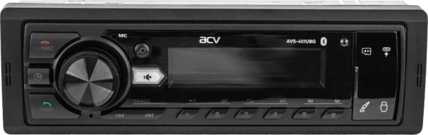 Автомагнитола ACV AVS-401UBG 1DIN 4x50Вт v5.0 AUX 2 (43342)