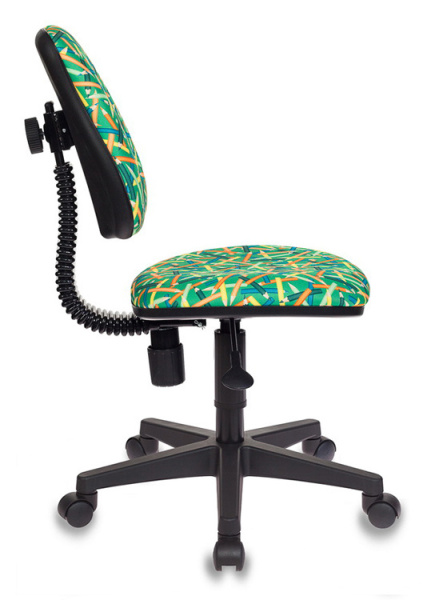 Кресло детское Бюрократ KD-4 зеленый карандаши крестов. пластик