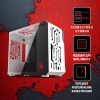 Корпус Bloody BD-CC110 белый без БП mATX 5x120mm 2xUSB3.0 audio