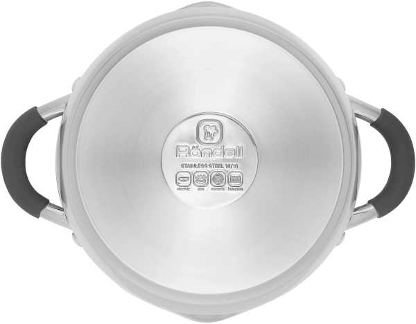 Кастрюля Rondell Flamme RDS-023 2.3л. d=18см (с крышкой) стальной