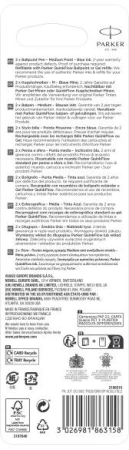 Набор ручек Parker Jotter Originals 80s Retrowave (2186315) Caribbean Blue/Apple Green M син. черн. блистер ручка шариковая 2шт.