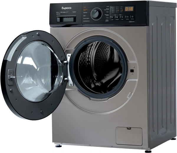 Стиральная машина Бирюса WMD-SM812/03 B класс: A+++ загр.фронтальная макс.:8кг (с сушкой) золотистый инвертер