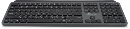 Клавиатура Оклик K859W черный/серый USB беспроводная slim Multimedia (2002136)