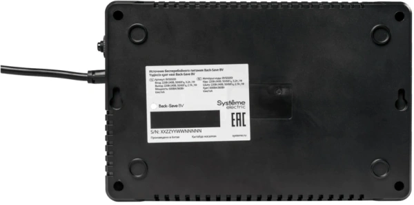 Источник бесперебойного питания Systeme Electriс BV BVSE600I 360Вт 600ВА черный