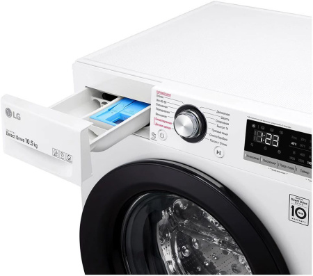 Стиральная машина LG TW4V3RS6W класс: A загр.фронтальная макс.:10.5кг белый инвертер