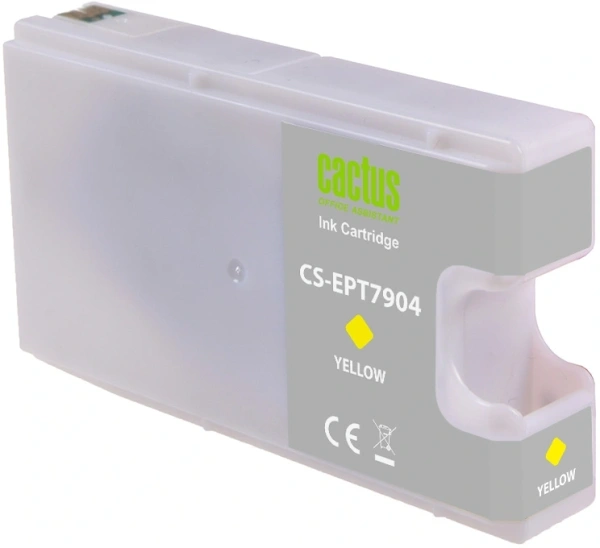 Картридж струйный Cactus CS-EPT7904 79XL желтый (24мл) для Epson WorkForce WF-4630 Pro/WF-4640 Pro/WF-5110 Pro