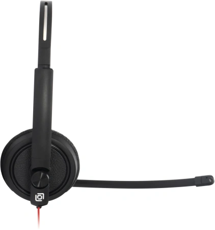 Наушники с микрофоном Оклик HS-L900 черный 1.8м накладные оголовье (1532022)