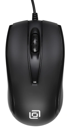 Мышь Оклик 325M черный оптическая (1200dpi) USB для ноутбука (3but)