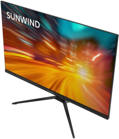 Монитор SunWind 23.8" SUN-M24BA107 черный IPS LED 3ms 16:9 HDMI матовая 300cd 178гр/178гр 1920x1080 165Hz G-Sync DP FHD 2.9кг