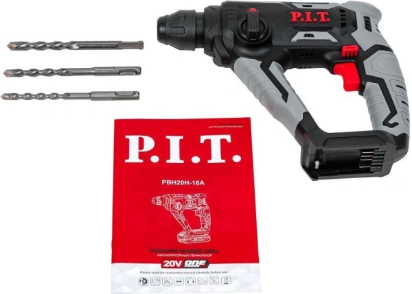 Перфоратор P.I.T. PBH20H-18A патрон:SDS-plus уд.:1.4Дж аккум.