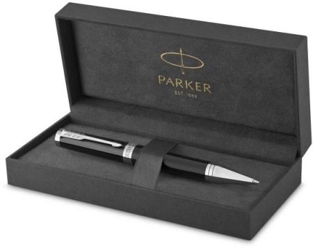 Ручка шариков. Parker Ingenuity Core K570 (2181997) Black CT M чернила син. подар.кор.
