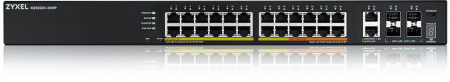 Коммутатор Zyxel XGS2220-30HP-EU0101F (L3) 24x1Гбит/с 2x10Гбит/с 4SFP+ 16PoE+ 8PoE++ 400W управляемы