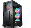 Корпус Accord 3338 черный без БП ATX 1xUSB2.0 1xUSB3.0 1xUSB3.1 audio bott PSU