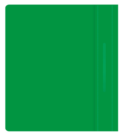 Папка-скоросшиватель Бюрократ Люкс -PSL20A5GRN A5 прозрач.верх.лист пластик зеленый 0.14/0.18