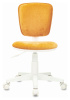 Кресло детское Бюрократ CH-W204NX оранжевый Velvet 72 крестов. пластик белый пластик белый