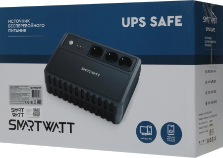 Источник бесперебойного питания Smartwatt Safe 1000 600Вт 1000ВА черный