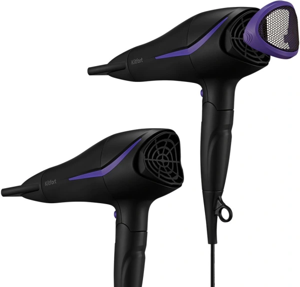 Фен Kitfort КТ-3230-1 2200Вт черный/фиолетовый