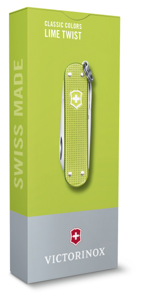Нож перочинный Victorinox Classic Lime Twist (0.6221.241G) 58мм 5функц. карт.коробка