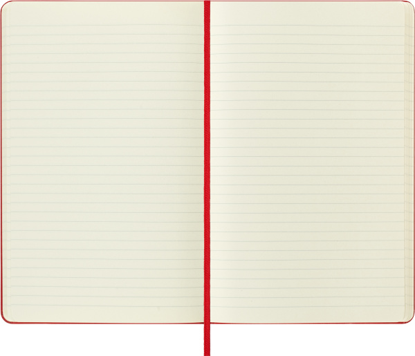 Блокнот Moleskine CLASSIC QP060R Large 130х210мм 240стр. линейка твердая обложка красный