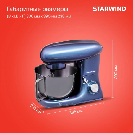 Миксер планетарный Starwind SPM7167 1900Вт фиолетовый