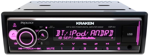 Автомагнитола Prology CDP-8.0 KRAKEN 1DIN 8x65Вт v4.2 1 RDS (PRCDP8.0KRAKEN)
