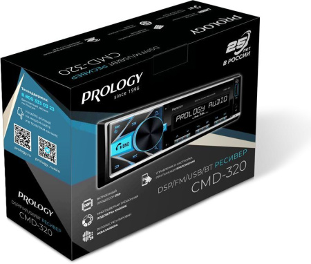 Автомагнитола Prology CMD-320 1DIN 4x55Вт v4.2 ПДУ RDS (PRCMD320)