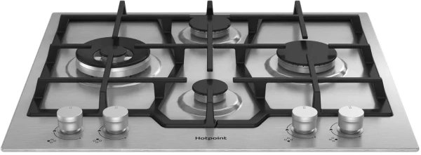 Газовая варочная поверхность Hotpoint HGMT 643 W IX нержавеющая сталь