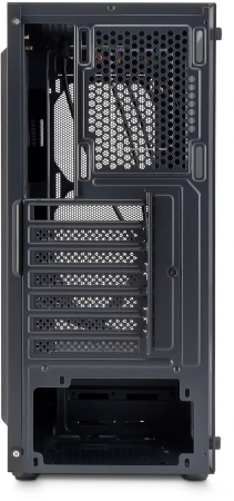 Корпус Оклик OCC-MD301 черный без БП ATX 6x120mm 2xUSB2.0 1xUSB3.0 audio bott PSU