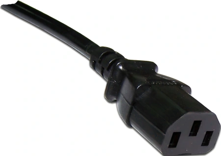 Шнур питания Lanmaster LAN-PP13/SHA-1.0-BK (упак.:1шт) 1м черный