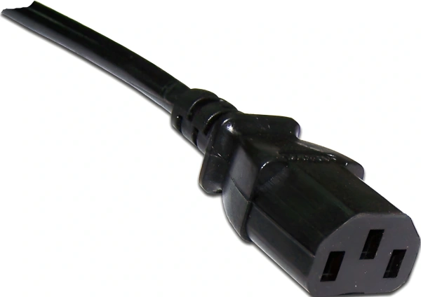 Шнур питания Lanmaster LAN-PP13/SHA-1.0-BK (упак.:1шт) 1м черный