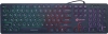 Клавиатура Оклик 420MRL черный USB slim Multimedia LED