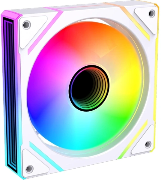 Вентилятор для корпуса Bloody BD-CF120ARGB2 LCD ARGB 120х120x25 белый 4-pin 26дБ (упак.:1шт) (BD-CF120ARGB2-WH) Ret