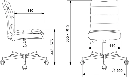 Кресло Бюрократ CH-320M белый эко.кожа крестов. металл