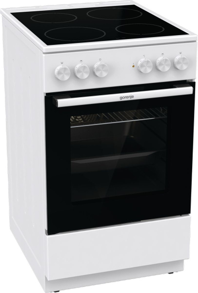 Плита Электрическая Gorenje Essential GEC5A41WG белый/черный стеклокерамика