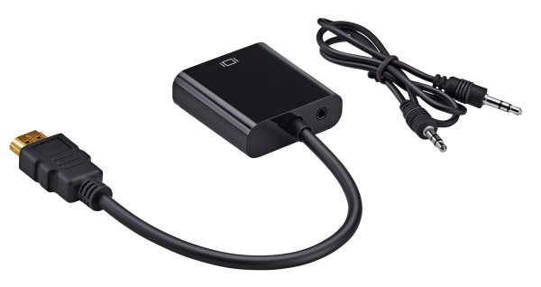 Переходник Buro HDMI-M-VGA-F HDMI (m) VGA (f) 0.1м