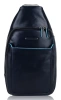Рюкзак слинг мужской Piquadro Blue Square CA4827B2/BLU2 синий кожа