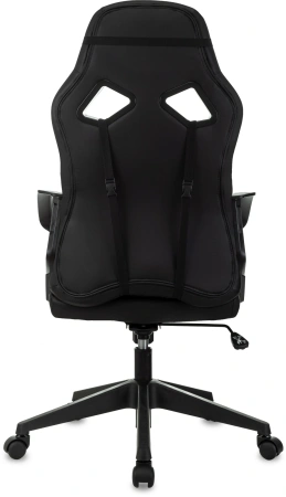 Кресло игровое Zombie 300 черный/красный эко.кожа крестов. пластик