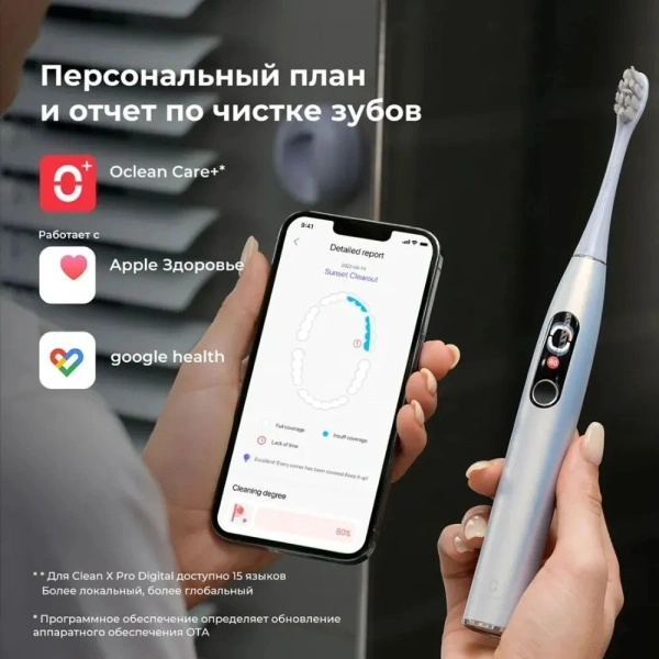 Зубная щетка электрическая Oclean X Pro Digital Set Y2076 (Y2076) золотистый