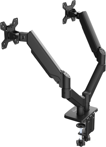 Кронштейн для мониторов ЖК Buro BU-M12 черный 17"-32" макс.10кг крепление к столешнице поворот и нак