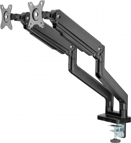 Кронштейн для мониторов Ultramounts UM731 черный 17"-35" макс.16кг крепление к столешнице поворот и